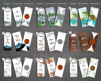 Wedding Bottle Opener Favors With Box