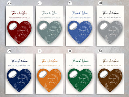 Wedding Favors/ Bottle Opener and Card