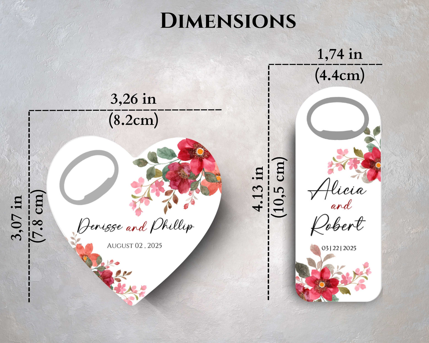 Heart-shaped Bottle Opener with Box/Wedding Party Favors.