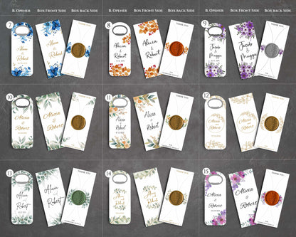 Wedding Bottle Opener Favors With Box