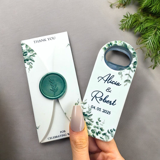 Wedding Bottle Opener Favors With Box
